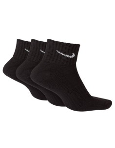 CALCETINES NIKE CUSHION QUARTER TRAINING TOBILLERO NEGRO (SX4926-001). 2