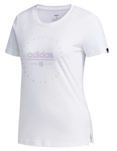 camiseta adidas mujer blanca