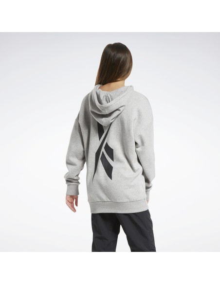 SUDADERA REEBOK GRIS WOR MYT OVERSIZED (FU2392). SUDADERA REEBOK GRIS WOR MYT OVERSIZED (FU2392).