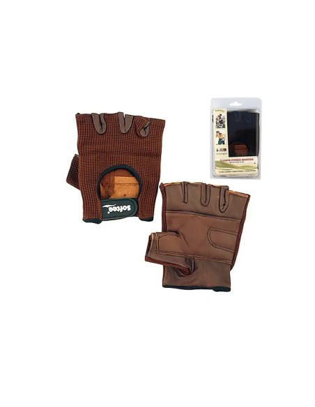 PACK DE GUANTES FITNES MARRON (35106.016).