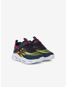 ZAPATILLAS SKECHERS LUCES MARINO COLORES LUCES (400600N/NVMT). 2