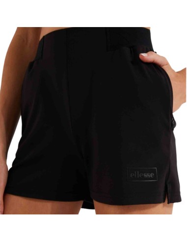 SHORT ELLESSE NEGRO CON BOLSILLOS LATERALES CON CREMALLERA, CINTURILLA ELASTICA.