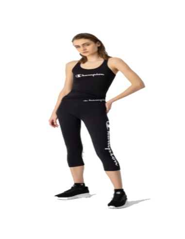 CAMISETA TIRANTAS CHAMPION ALGODON NEGRA 