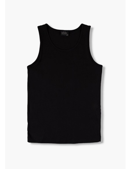 CAMISETA  LOSAN SIN MANGAS NEGRO (C01-1E02AA-063).