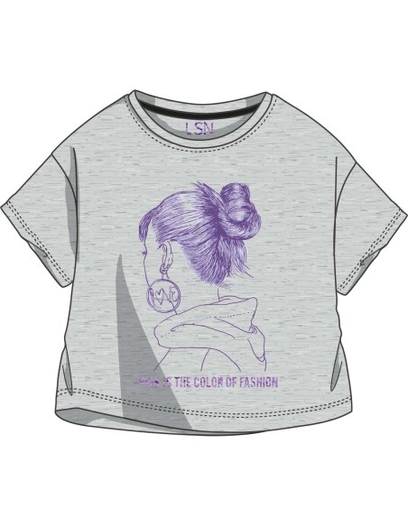 CAMISETA LOSAN GRIS VIGORE (21G-1205AL-582).