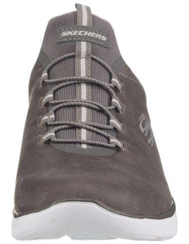 ZAPATILLAS SUMMITS GRIS PIEL SIN CORDONES (88888301-CHAR).