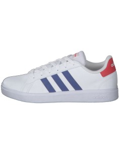 ZAPATILLAS GRAND COURT BLANCA AZUL (GW6504). 2