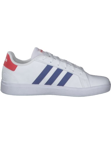 ZAPATILLAS GRAND COURT BLANCA AZUL (GW6504).