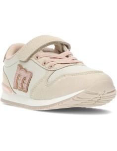 ZAPATILLAS BEIG-ROSA VELCRO (48463V-C53332). 2