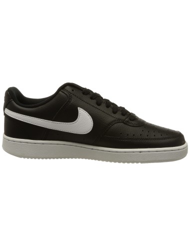 ZAPATILLAS COURT VISION NEGRAS PIEL (DH2987-001).