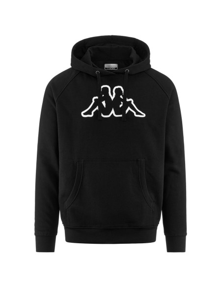 SUDADERA NEGRA KAPPA H (303WEP0-005).