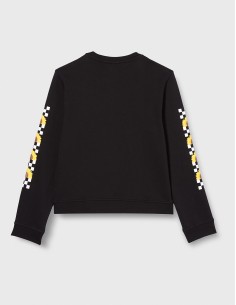 SUDADERA NEGRA VANS SUNLIT (VN0A7RTXBLK). 2