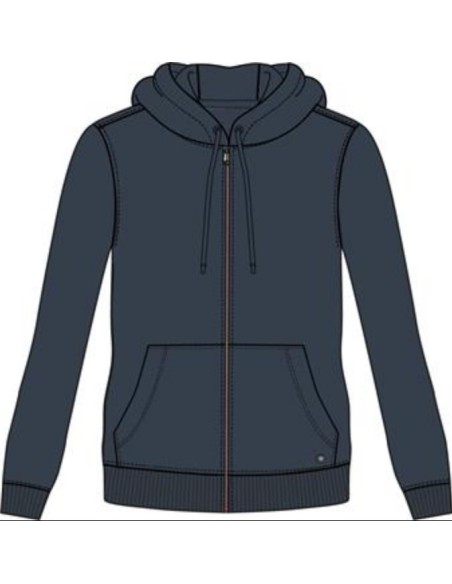 CHAQUETA MARINO CLARO FELPA PERCHADO (222-6650AL-378).