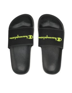 CHANCLAS NEGRAS LETRAS FLUOR JR (S32487-KK001). 2