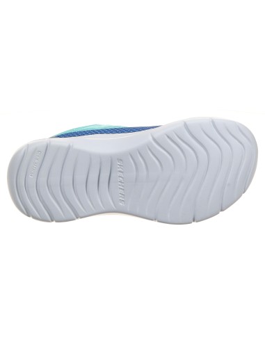 ZAPATILLAS SKECH FAST VELCRO TURQUESA (303534L-TLNV).