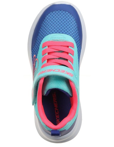 ZAPATILLAS SKECH FAST VELCRO TURQUESA (303534L-TLNV).