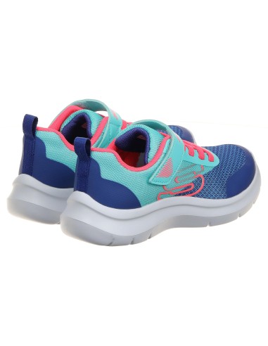ZAPATILLAS SKECH FAST VELCRO TURQUESA (303534L-TLNV).