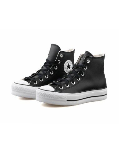 BOTAS PIEL NEGRAS PLATAFORMA CONVERSE (561675C).