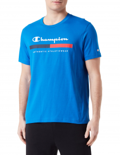 Camiseta Champion Legacy Graphic Shop-Authentic Athleticwear S/S Crewneck para Hombre (219735-OLB).