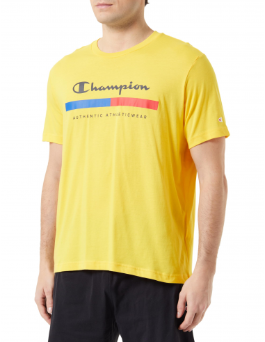 Camiseta Champion Legacy Graphic Shop-Authentic Athleticwear S/S Crewneck para Hombre (219735-YS011).