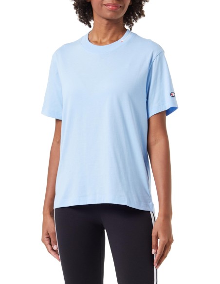 Camiseta Champion Legacy Graphic Shop W-Authentic Since S/S Crewneck para Mujer - Blanco (117109-WHT). Camiseta Champion Legacy Graphic Shop W-Authentic Since S/S Crewneck para Mujer - Blanco (117109-WHT).
