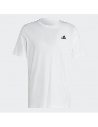 Camiseta adidas Essentials Single Jersey con Pequeño Logotipo Bordado para Hombre - Color Blanco (IC9286).