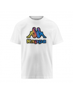 Camiseta Kappa Blanca Frillo Graphik - Estilo y Comodidad para tus Entrenamientos (381P5CW-001).