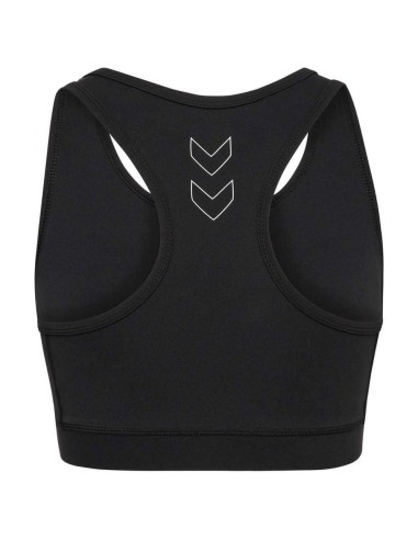 Sujetador Bra Negro Hummel Fundamental - Comodidad y Soporte para tu Rutina Deportiva (223848-2114).