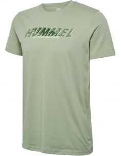 Camiseta Verde Hummel Effort Coton - Estilo y Comodidad para tus Entrenamientos (223842-6092).