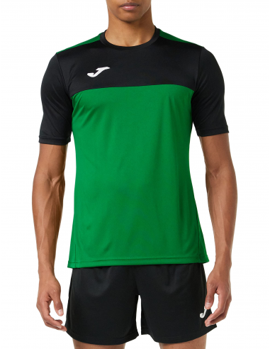 Camiseta Joma Winner Verde y Negra - Estilo y Rendimiento en la Cancha (100946.401).