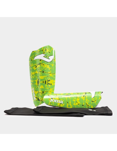 Espinilleras Joma Spartan en Verde Fluor y Amarillo: Protección y Estilo para tus Partidos (401489.029). Espinilleras Joma Spartan en Verde Fluor y Amarillo: Protección y Estilo para tus Partidos (401489.029).