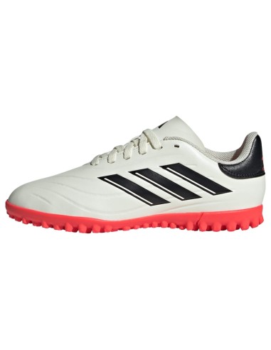 Zapatillas adidas Copa Pure 2 Club Blancas y Coral: Estilo y Rendimiento en la Cancha (IE7531).