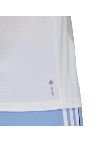 Camiseta Adidas Blanca TR-ES Crew: Comodidad y Estilo Deportivo (HR7796).
