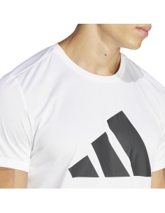 Camiseta Adidas Run Blanco Mujer | Estilo y Comodidad para Correr (IN0075). 2