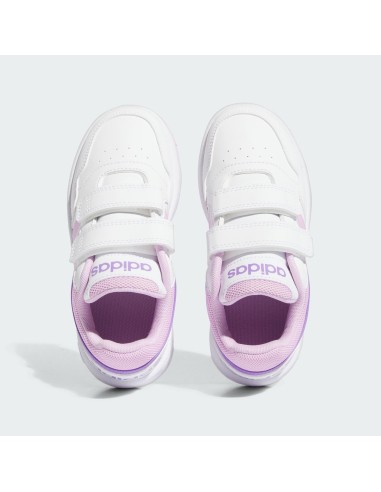 Zapatillas Adidas Hoops 3.0 Blancas Rosas Velcro | Estilo y Confort para Niñas (IF5319).