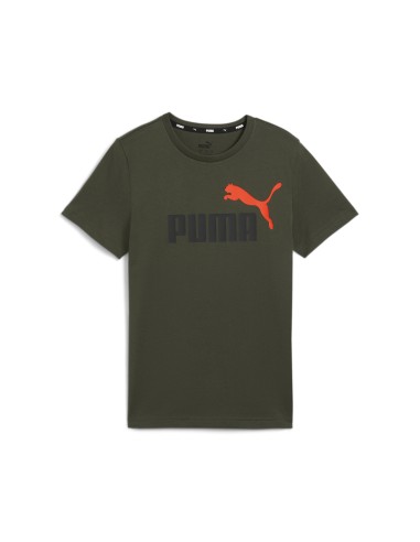 Camiseta Puma Col Logo Verde | Estilo y Comodidad Deportiva (586985-77).