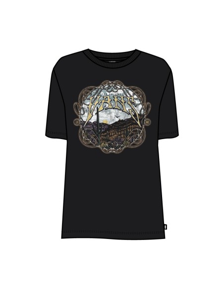 Camiseta Vans CNYM Scrypt Negra | Estilo y Comodidad Urbana (VN000HR4BLK). Camiseta Vans CNYM Scrypt Negra | Estilo y Comodidad Urbana (VN000HR4BLK).