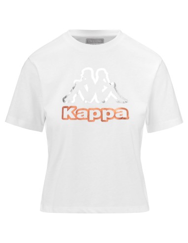 Camiseta Blanca Kappa | Estilo Deportivo y Elegante (381R3UW-001).