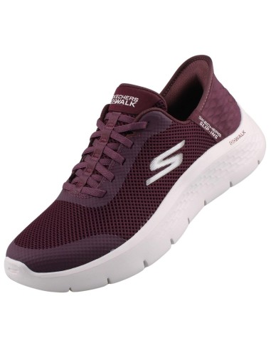 Zapatillas Skechers Go Walk Marino Slip-Ins | Comodidad y Estilo Sin Ataduras (124836-BURG).