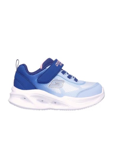 Zapatillas Skechers Celeste Azul Rosa | Comodidad y Estilo Vibrante (303714N-NVLB).