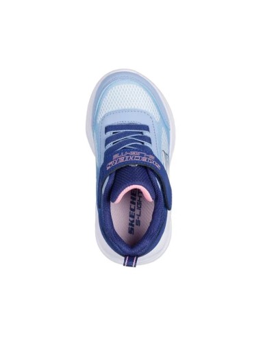 Zapatillas Skechers Celeste Azul Rosa | Comodidad y Estilo Vibrante (303714N-NVLB).