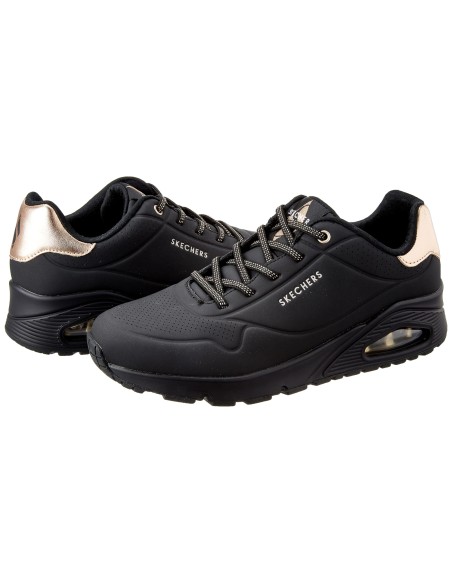 Zapatillas Skechers Uno - Shimmer | Estilo y Confort Brillante (155196-DKPR). Zapatillas Skechers Uno - Shimmer | Estilo y Confort Brillante (155196-DKPR).