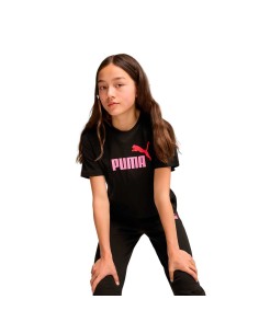 Camiseta Puma Negra para Niño | Estilo Deportivo y Confort (845346-61).