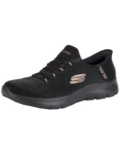 Zapatillas Skechers Summits Negras | Comodidad y Estilo Moderno (150128-BKGD).