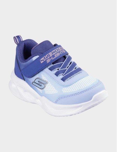 Zapatillas Skechers Celeste con Velcro | Comodidad y Estilo para Niños (303714L-NVLB). Zapatillas Skechers Celeste con Velcro | Comodidad y Estilo para Niños (303714L-NVLB).