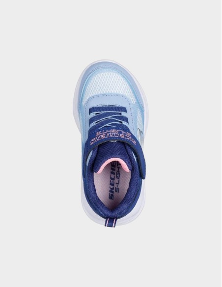 Zapatillas Skechers Celeste con Velcro | Comodidad y Estilo para Niños (303714L-NVLB). Zapatillas Skechers Celeste con Velcro | Comodidad y Estilo para Niños (303714L-NVLB).