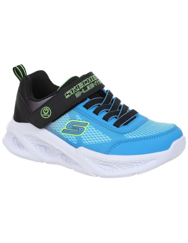 Zapatillas Skechers Azul con Velcro | Comodidad y Estilo para Niños (401495L-BKBL).