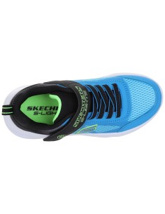 Zapatillas Skechers Azul con Velcro | Comodidad y Estilo para Niños (401495L-BKBL). 2