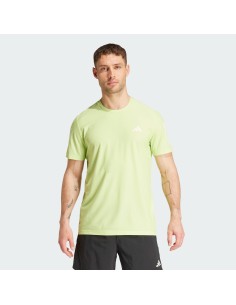 Camiseta Adidas Verde Flúor | Ropa Deportiva de Alta Visibilidad (IV5405). 2