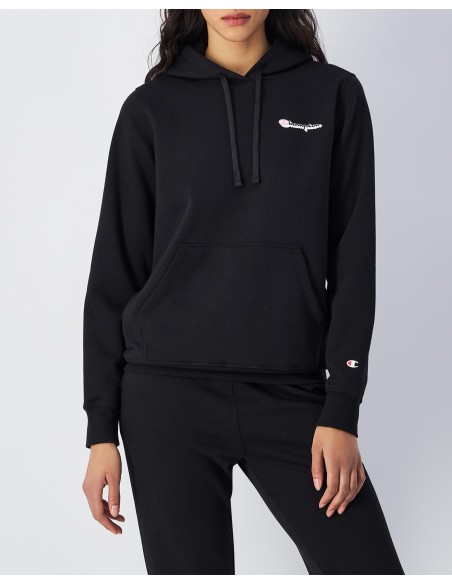 Sudadera Champion Negra con Capucha | Confort y Estilo Casual (117656-K001)